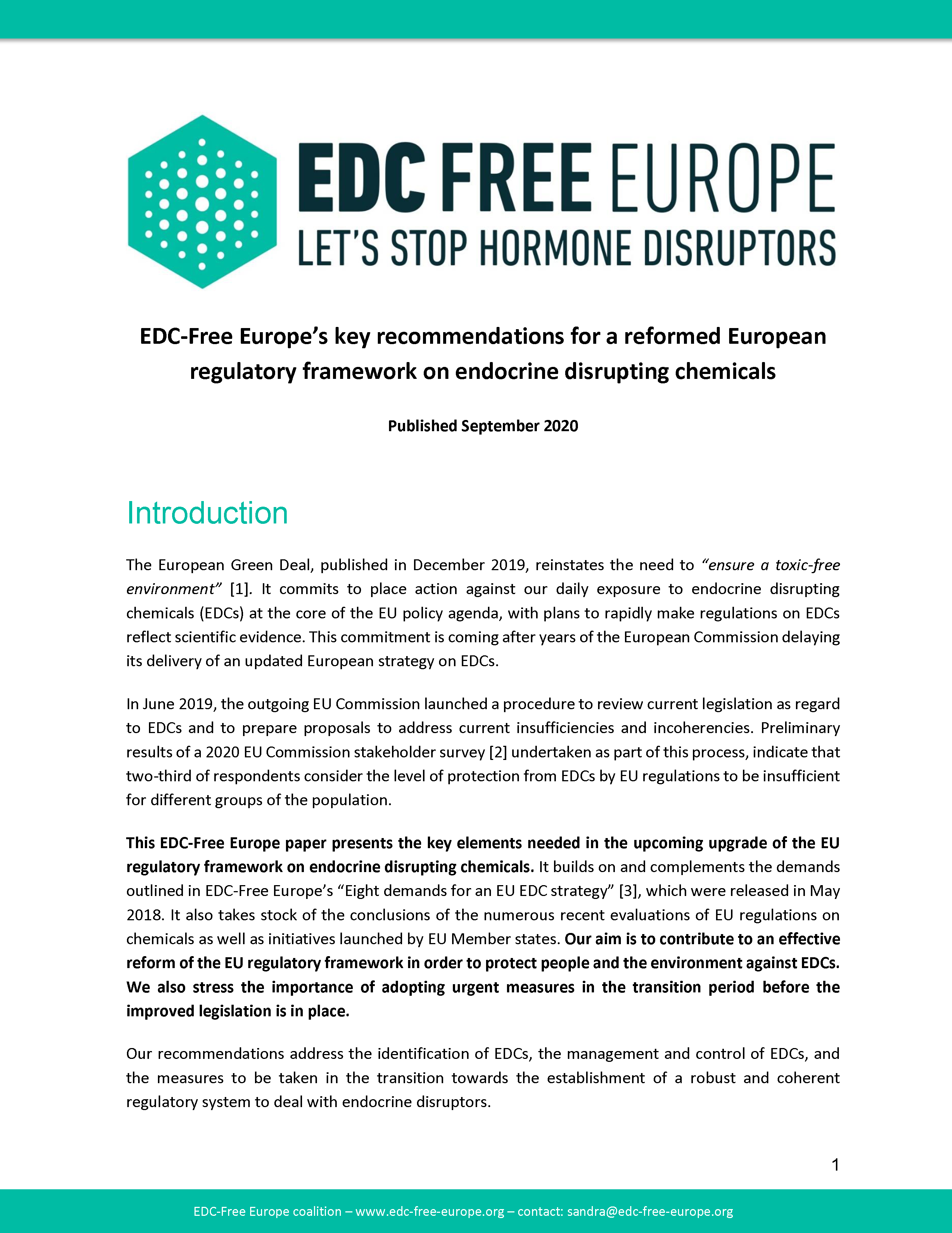 cover EDC-free Europe
