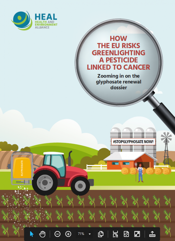 HEAL Report How the EU risks greenlighting a pesticide linked to