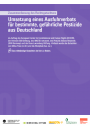 Zusammenfassung des Rechtsgutachtens zur Umsetzung eines Pestizid-Exportverbots in Deutschland