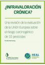 Resumen: ¿INFRAVALORACIÓN CRÓNICA? Una revisión de la evaluación de la Unión Europea sobre el riesgo carcinogénico de 10 pesticidas